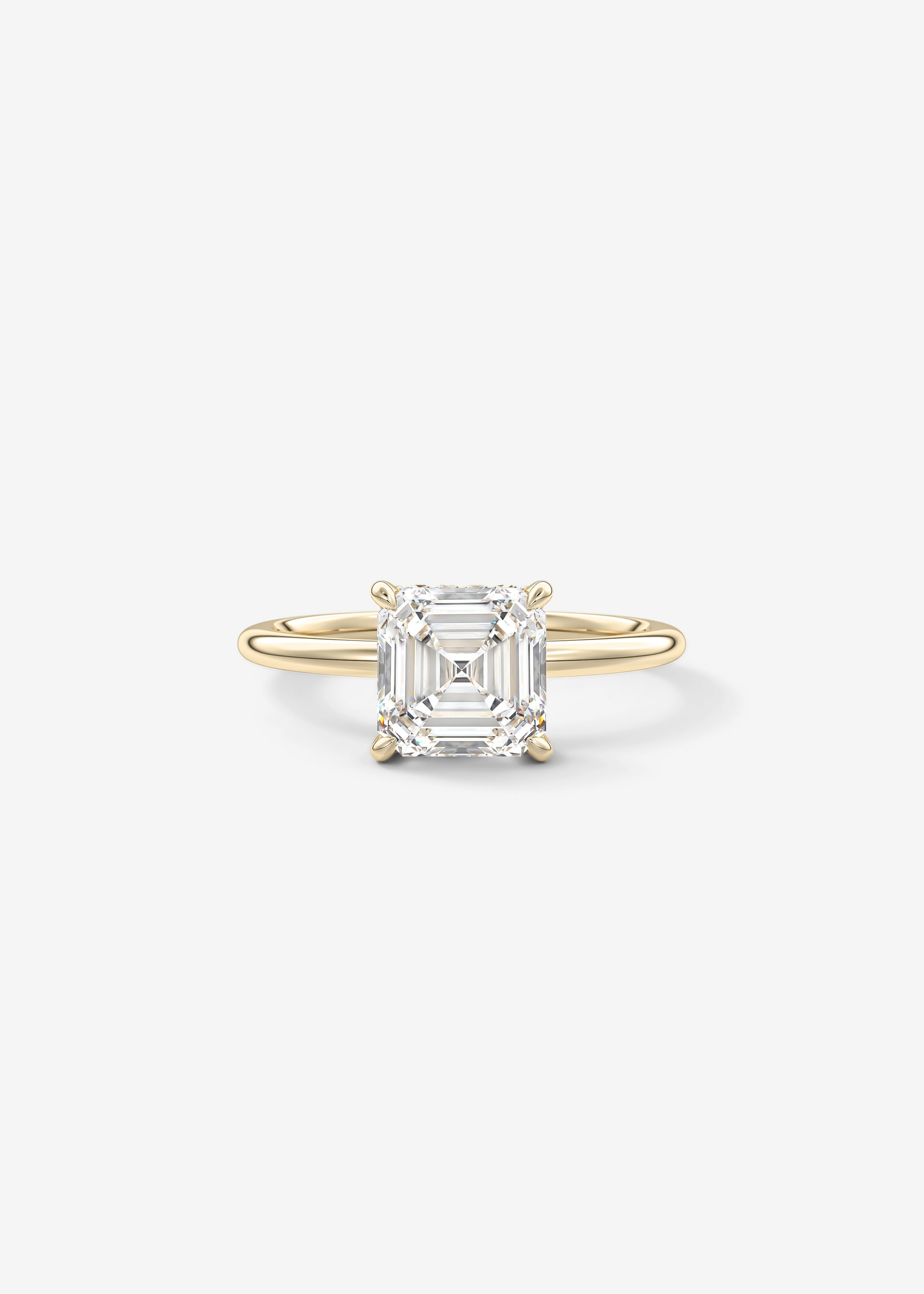 Oval Solitaire With Raised Basket Gallery Lab Grown Diamond Engagement Ring